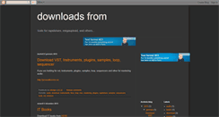 Desktop Screenshot of downloadsfrom.blogspot.com