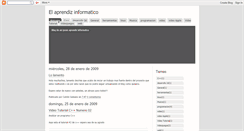 Desktop Screenshot of elaprendizinformatico.blogspot.com