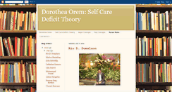 Desktop Screenshot of oremselfcaredeficittheory.blogspot.com