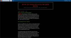 Desktop Screenshot of howtowinexgirlfriendback.blogspot.com