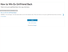 Tablet Screenshot of howtowinexgirlfriendback.blogspot.com