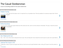 Tablet Screenshot of casualoutdoorsman.blogspot.com