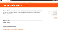 Desktop Screenshot of critica-analandes.blogspot.com