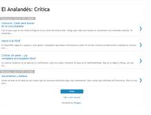 Tablet Screenshot of critica-analandes.blogspot.com