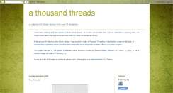 Desktop Screenshot of 1000threadsdreamproject.blogspot.com