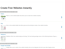 Tablet Screenshot of createfreewebsitesinstantly.blogspot.com