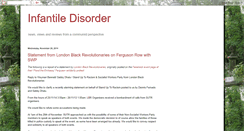 Desktop Screenshot of infantile-disorder.blogspot.com