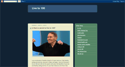 Desktop Screenshot of live-to100.blogspot.com