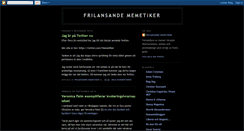 Desktop Screenshot of frilansandememetiker.blogspot.com