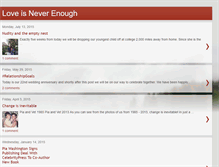 Tablet Screenshot of lovesneverenough.blogspot.com