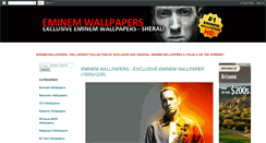 Desktop Screenshot of eminemwallpapers.blogspot.com