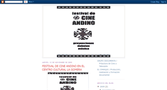 Desktop Screenshot of festivaldecineandino.blogspot.com