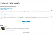 Tablet Screenshot of earnbigcashmoney.blogspot.com