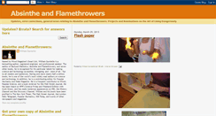 Desktop Screenshot of absintheandflamethrowers.blogspot.com