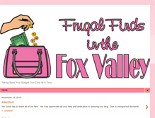 Tablet Screenshot of frugalfindsinthefoxvalley.blogspot.com