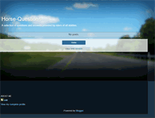 Tablet Screenshot of horse-questions.blogspot.com