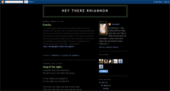 Desktop Screenshot of heythererhiannon.blogspot.com