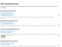 Tablet Screenshot of eprivacyawareness.blogspot.com