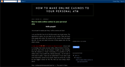 Desktop Screenshot of howtowinonlinecasino.blogspot.com