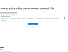 Tablet Screenshot of howtowinonlinecasino.blogspot.com