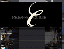 Tablet Screenshot of mejeannecouture.blogspot.com