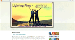 Desktop Screenshot of lightingfires-home-education.blogspot.com