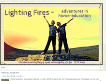 Tablet Screenshot of lightingfires-home-education.blogspot.com