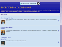 Tablet Screenshot of escritorescolombianos.blogspot.com