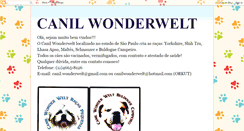 Desktop Screenshot of canil-wonderwelt.blogspot.com