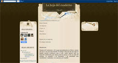 Desktop Screenshot of lahojadelcuadernoamarillo.blogspot.com