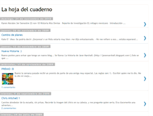 Tablet Screenshot of lahojadelcuadernoamarillo.blogspot.com