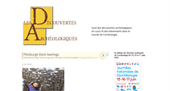 Desktop Screenshot of decouvertes-archeologiques.blogspot.com