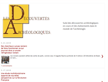 Tablet Screenshot of decouvertes-archeologiques.blogspot.com