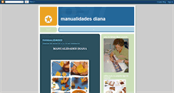 Desktop Screenshot of manualidadesdiana2091.blogspot.com