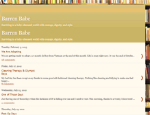 Tablet Screenshot of barrenbabe.blogspot.com
