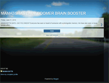 Tablet Screenshot of mamassittasbabyboomerbrainbooster.blogspot.com
