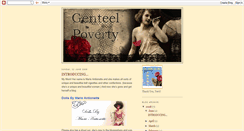 Desktop Screenshot of genteel-poverty.blogspot.com