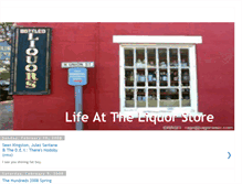 Tablet Screenshot of lifeattheliquorstore.blogspot.com