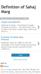 Mobile Screenshot of definitionofsahajmarg.blogspot.com