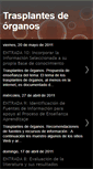 Mobile Screenshot of lostrasplantesdeorganos.blogspot.com