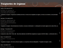 Tablet Screenshot of lostrasplantesdeorganos.blogspot.com