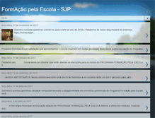 Tablet Screenshot of formacaopelaescola.blogspot.com