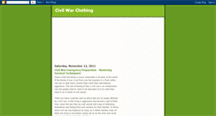 Desktop Screenshot of civilwarclothing.blogspot.com