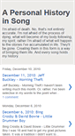 Mobile Screenshot of apersonalhistoryinsong.blogspot.com