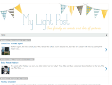 Tablet Screenshot of mylightpost.blogspot.com