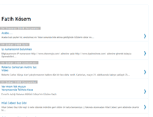 Tablet Screenshot of fatihkosem.blogspot.com