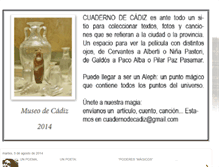 Tablet Screenshot of cuadernodecadiz.blogspot.com