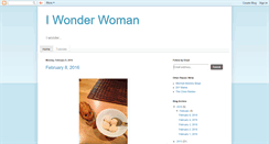 Desktop Screenshot of iwonderwoman.blogspot.com