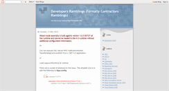 Desktop Screenshot of contractorsramblings.blogspot.com