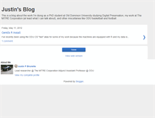 Tablet Screenshot of justinfbrunelle.blogspot.com